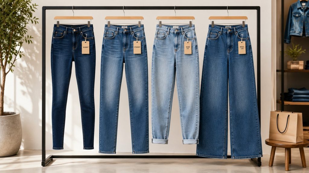 Rodzaje i fasony jeansów — jak wybrać krój, który dobrze leży