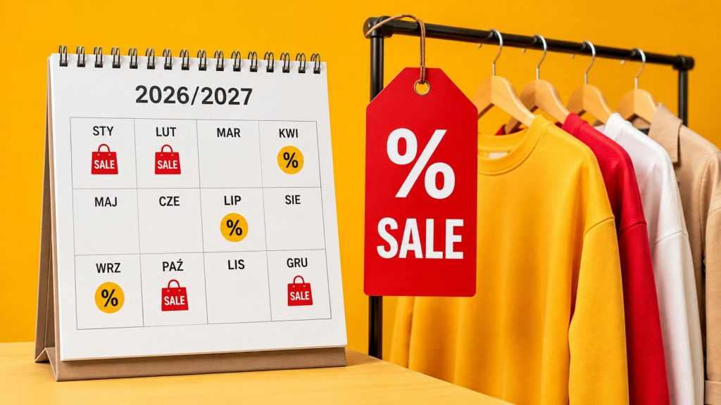 Cykl cenowy w modzie, wyprzedaże posezonowe i Black Friday 27.11.2026 — miesiąc po miesiącu, kiedy kupować ubrania najtaniej.